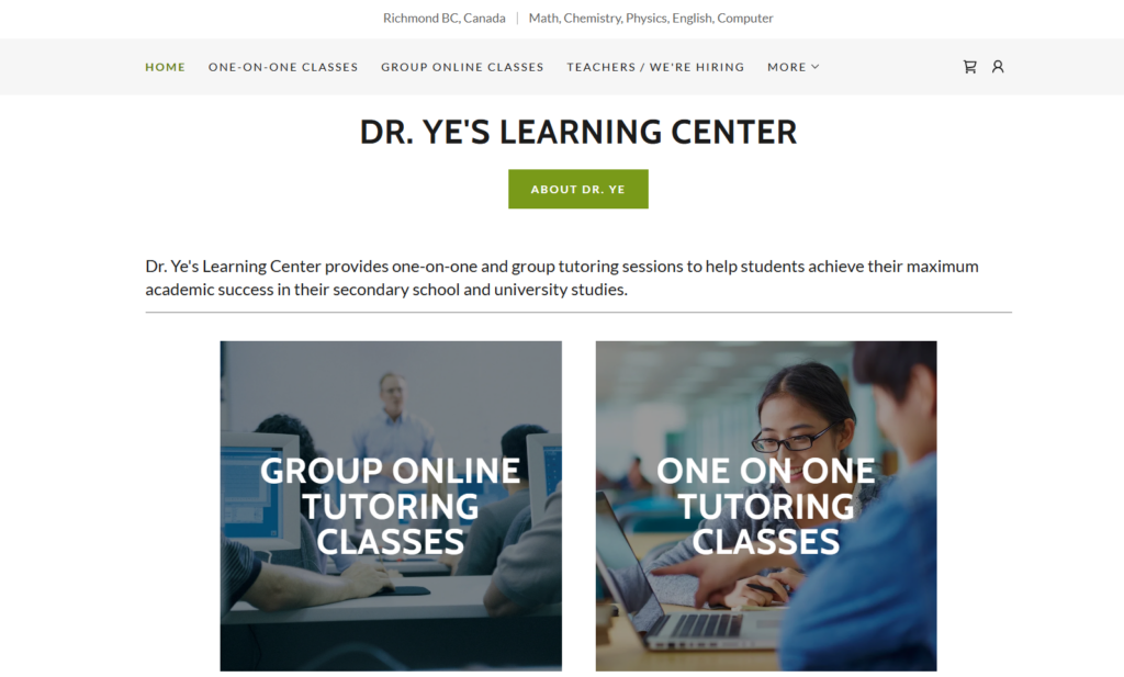 dr-ye-learning-center dr ye learning center homepage