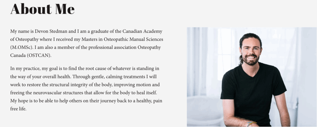 Stedman Osteopathy banner
