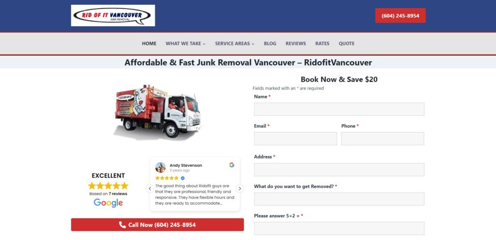 rid of it vancouver homepage